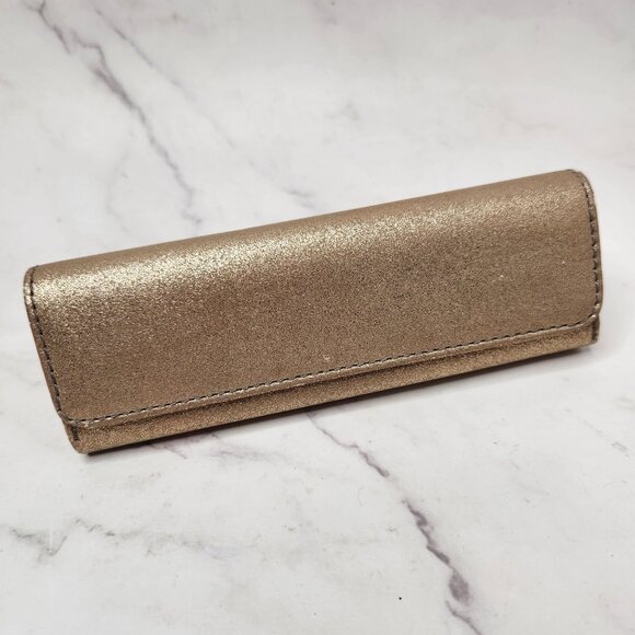 Fossil Gold Glasses Sunglasses Case Hard Shell Magnetic Closure - Picture 4 of 6
